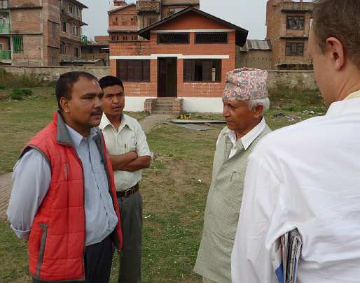 08-Pashupatinath Official Organizers - 08.jpg - Leaders of the Vedic Pandit School which is on the property of Pashupatinath Temple. Many of the Maharishi Vedic Pandits come from this school.